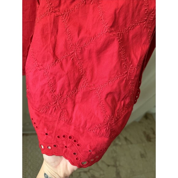 Damson Madder NWT Clancy Red Babydoll Mini Dress Sz 10 - Picture 6 of 7